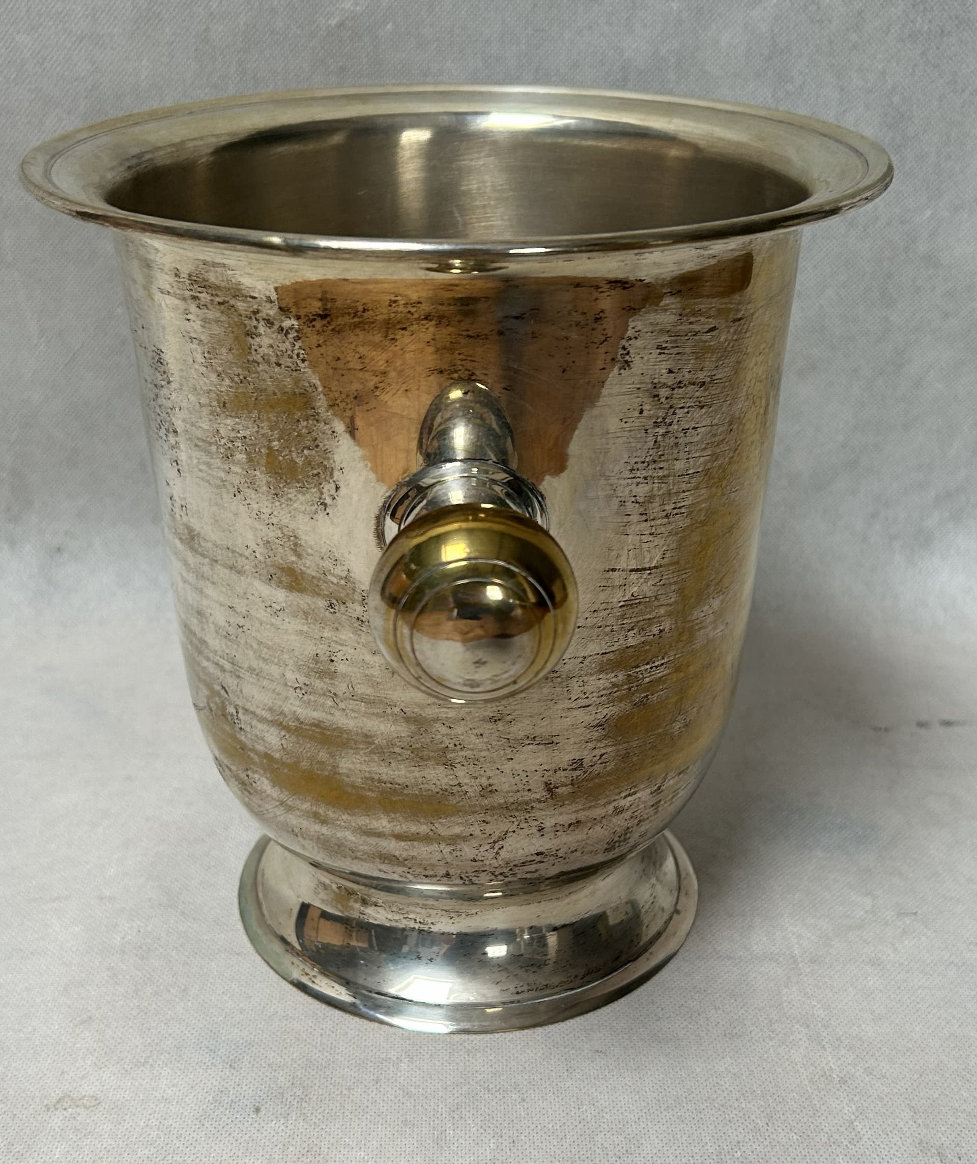 Champagne bucket, silver gold, metal, 1970s - 306287