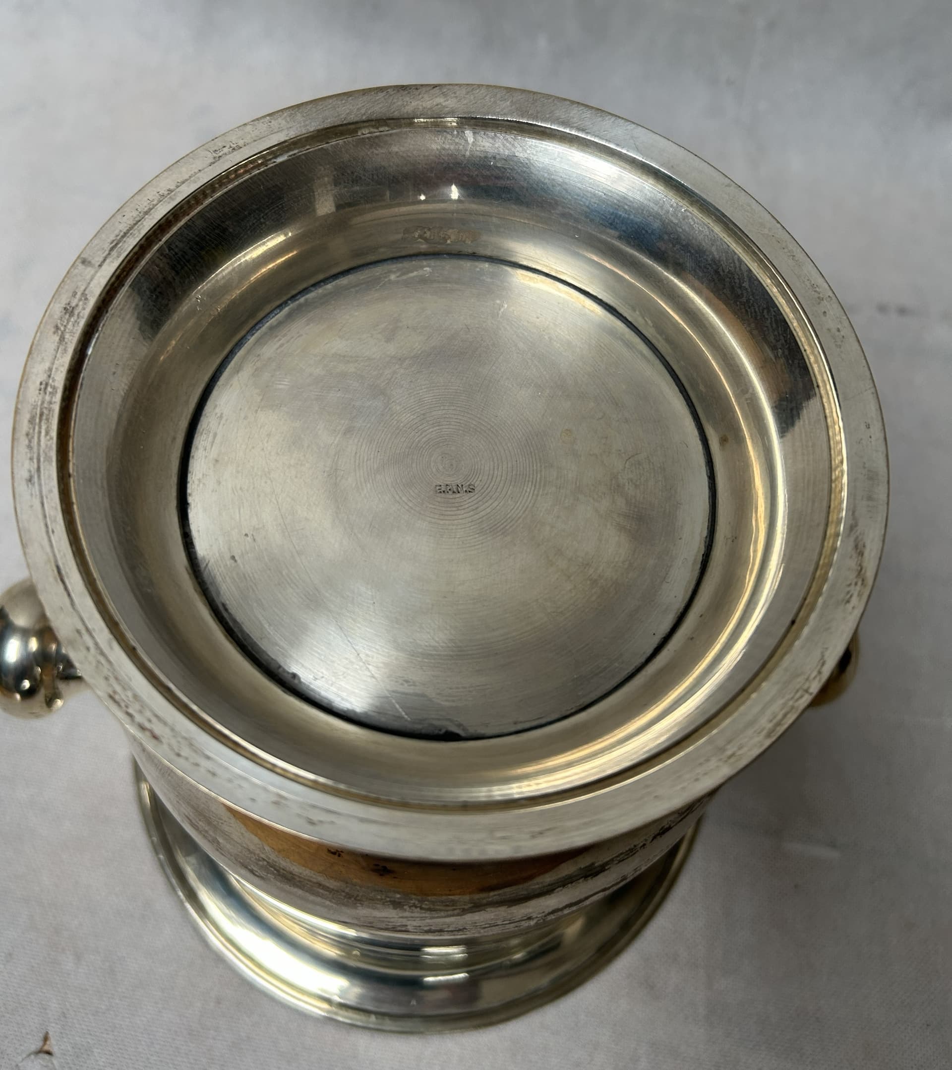 Champagne bucket, silver gold, metal, 1970s - 306289