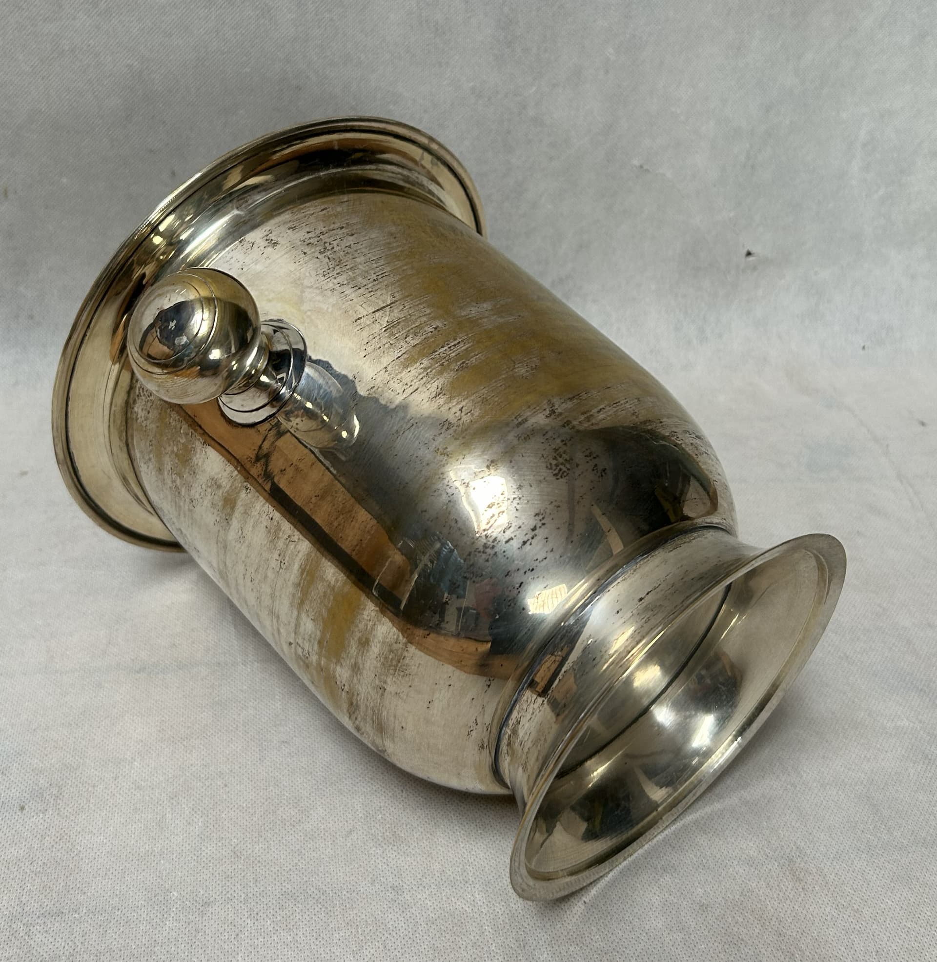 Champagne bucket, silver gold, metal, 1970s - 306285