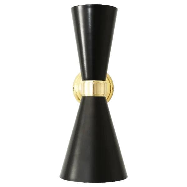 Kinkiet Cairo, czarny, mosiądz, Mullan Lighting, Irlandia, XXI w. - WYMIARY