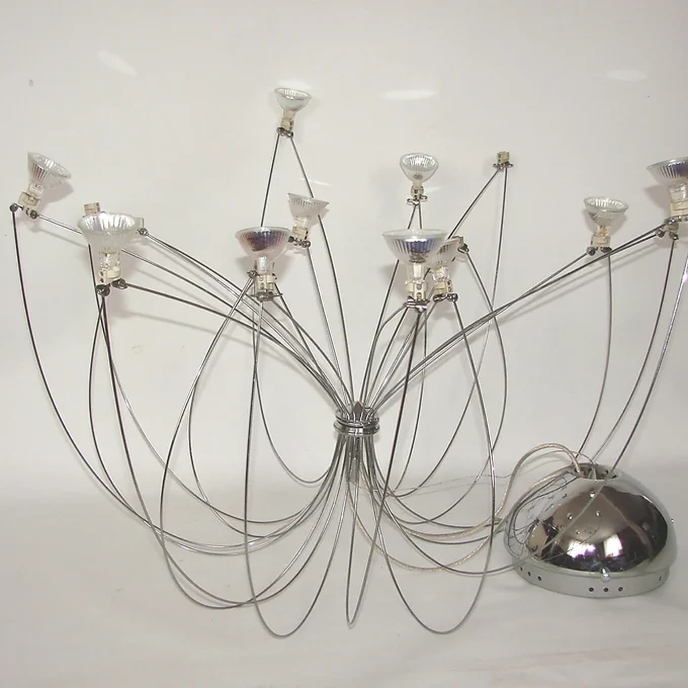 Pendant lamp Spider, chrome, metal, 1980s - 306337