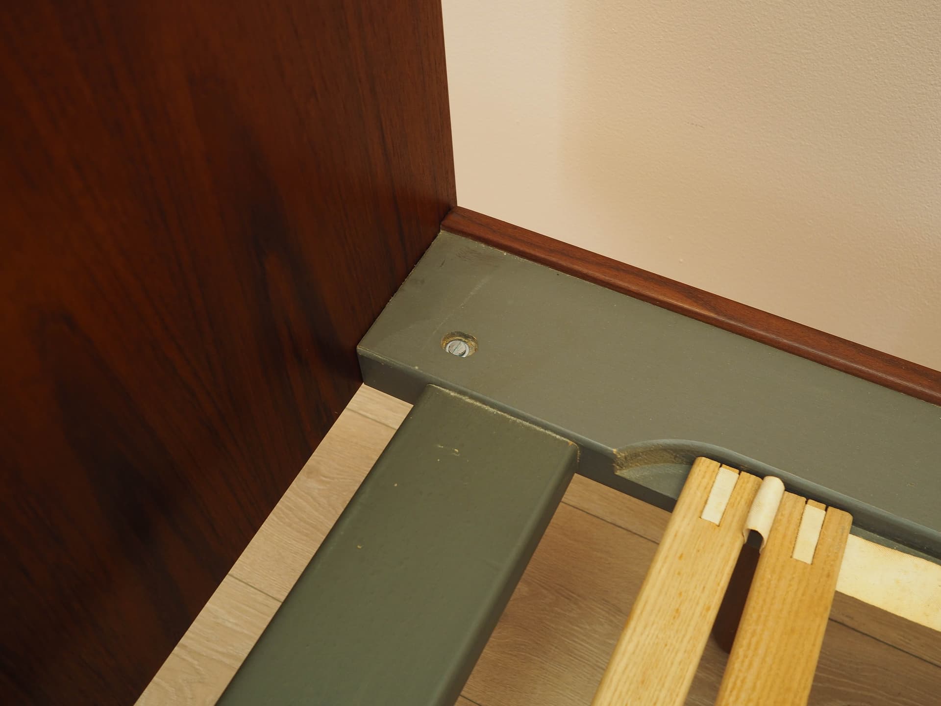 Bed, brown teak, by H. Wegner, Getama, Denmark, 1960s. - 306403
