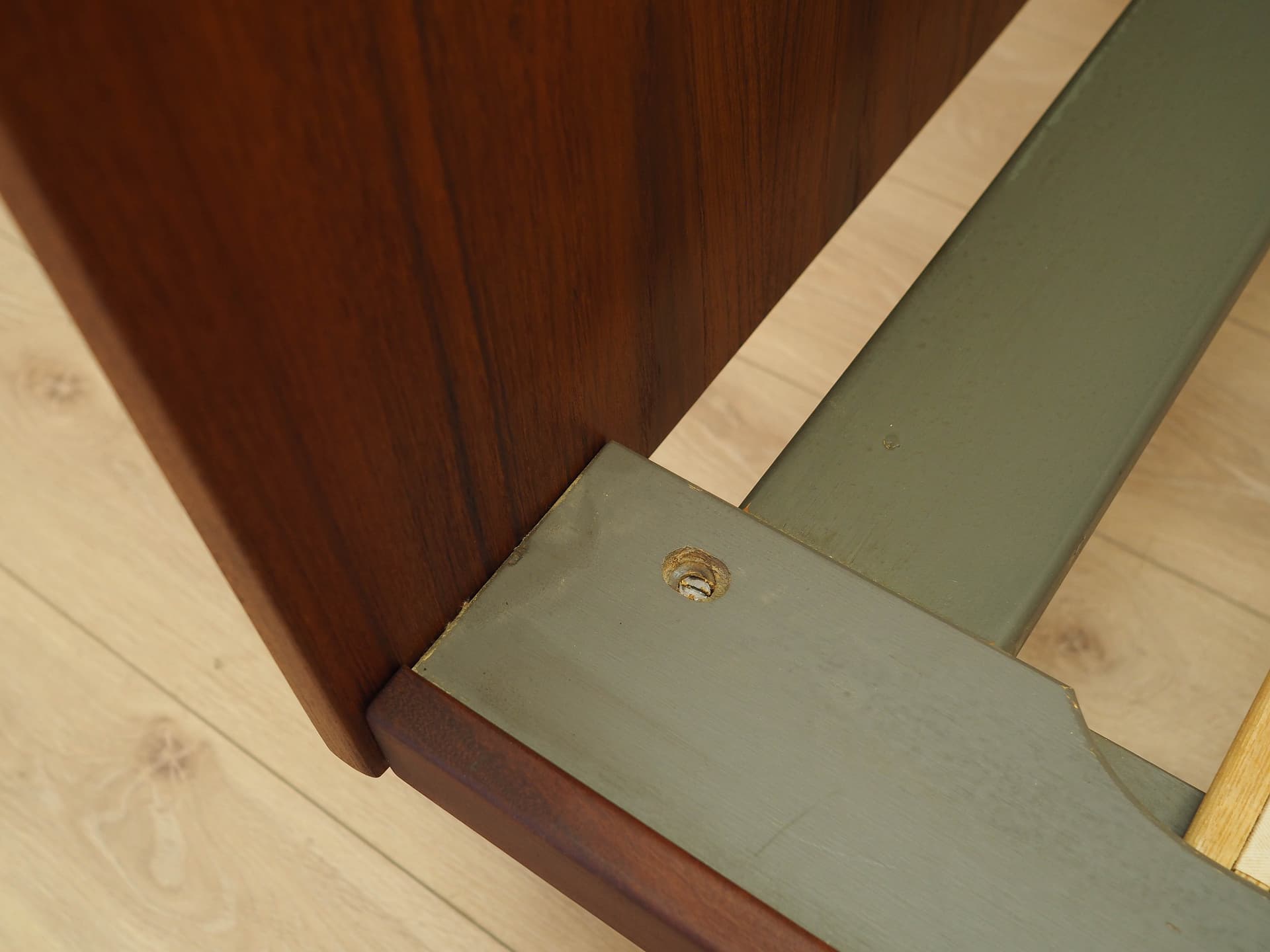 Bed, brown teak, by H. Wegner, Getama, Denmark, 1960s. - 306402