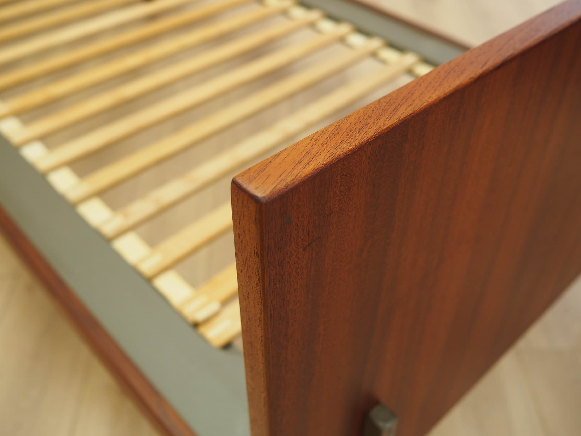 Bed, brown teak, by H. Wegner, Getama, Denmark, 1960s. - 306410