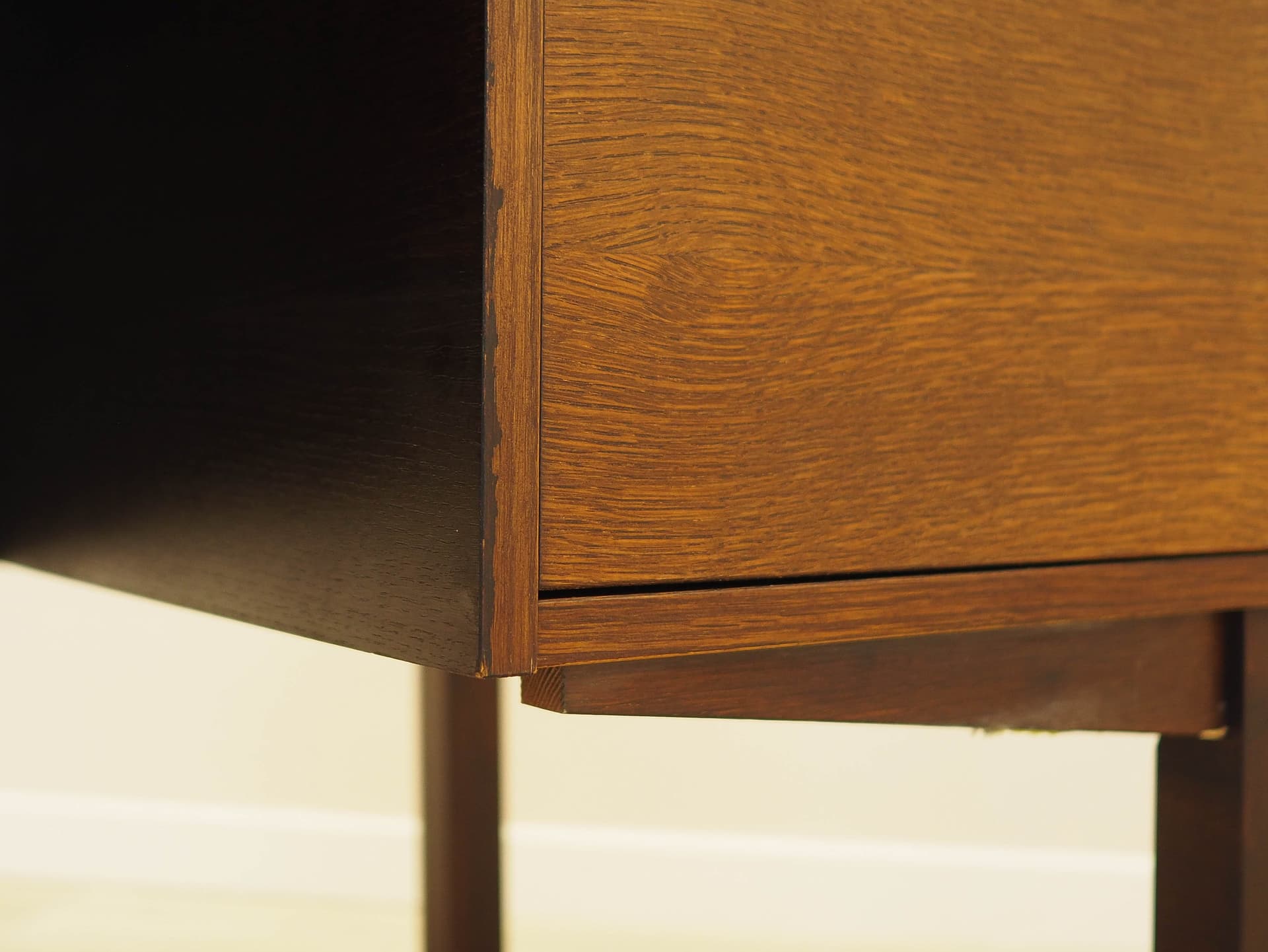 Desk, brown oak, Denmark, 1970s. - 306429