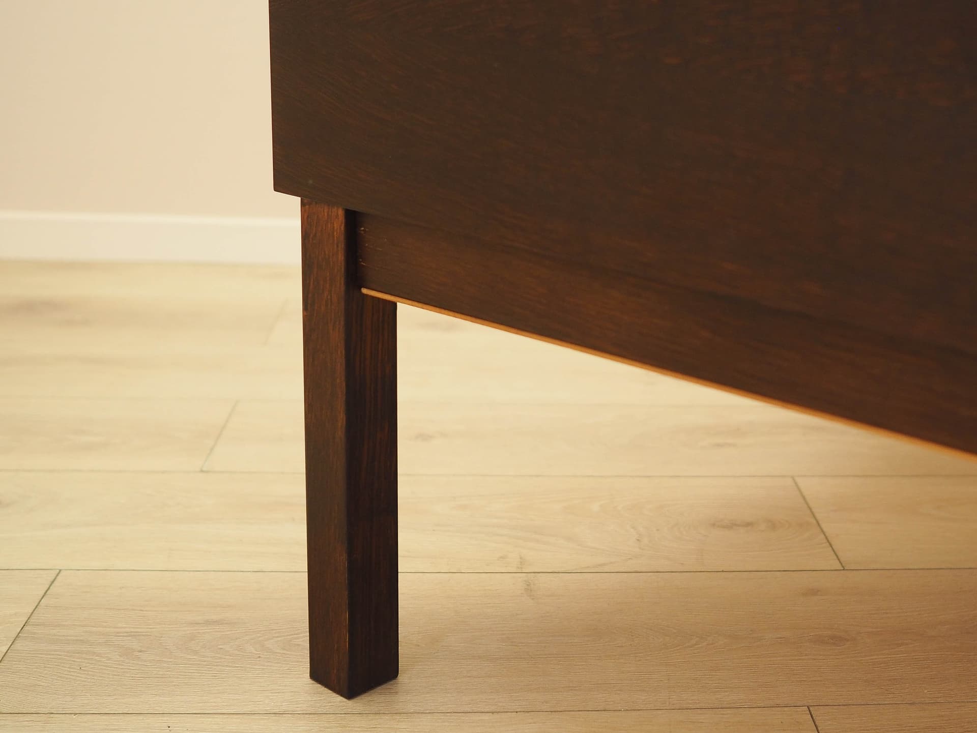 Desk, brown oak, Denmark, 1970s. - 306427