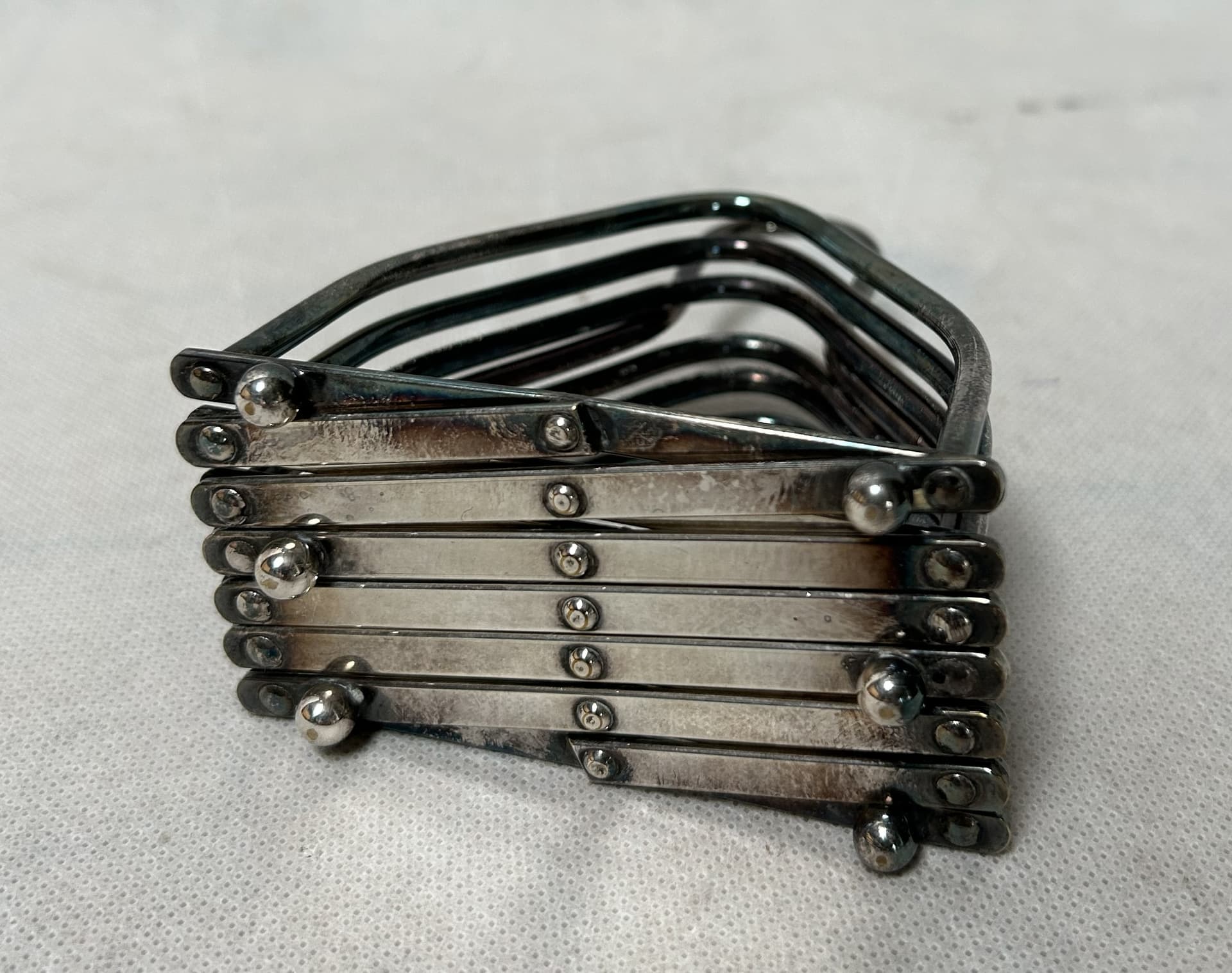 Toast Rack, silver-plated brass silver, 19th c. - 306450