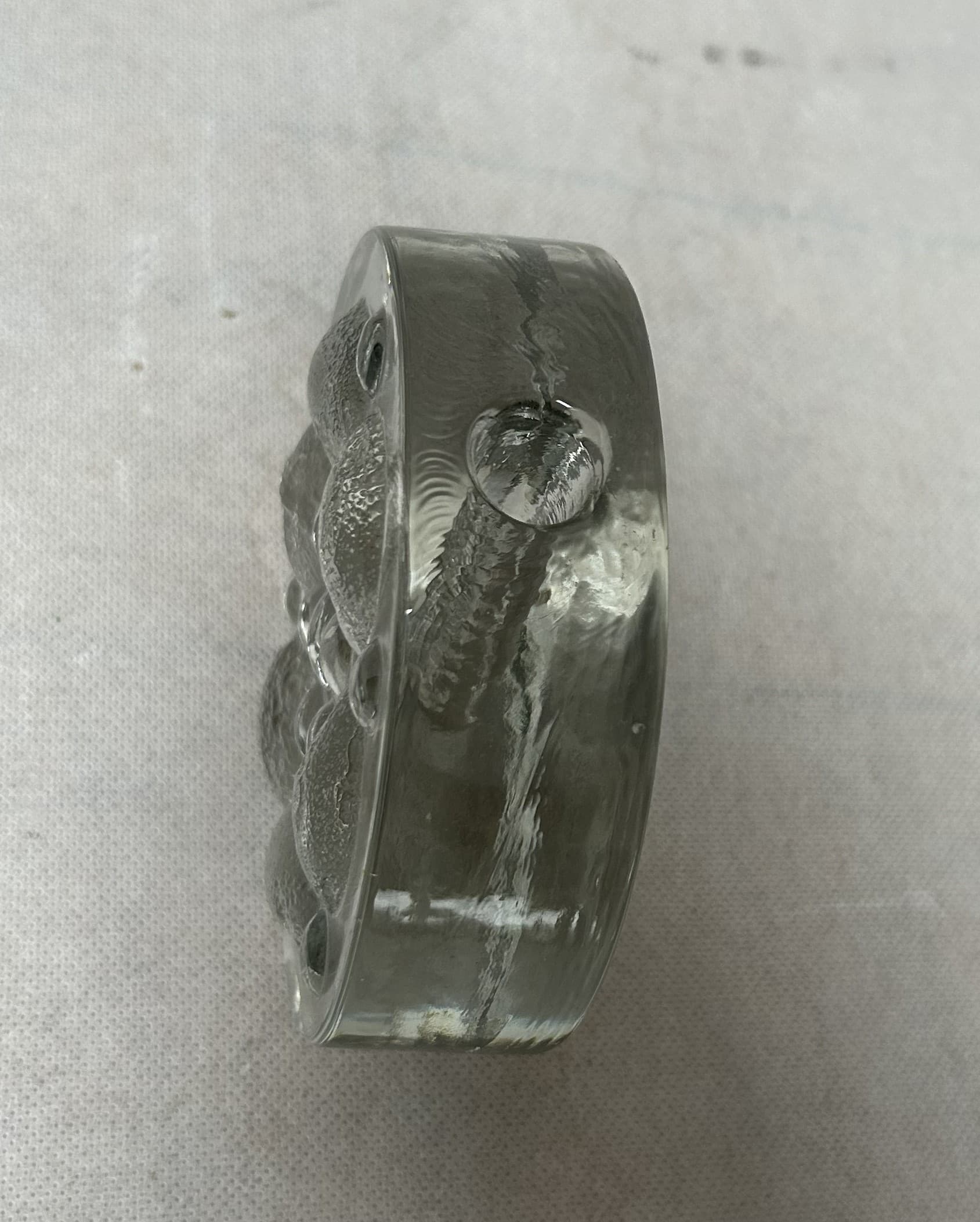 Solifleur vase, transparent glass, Germany, 1970s. - 306491