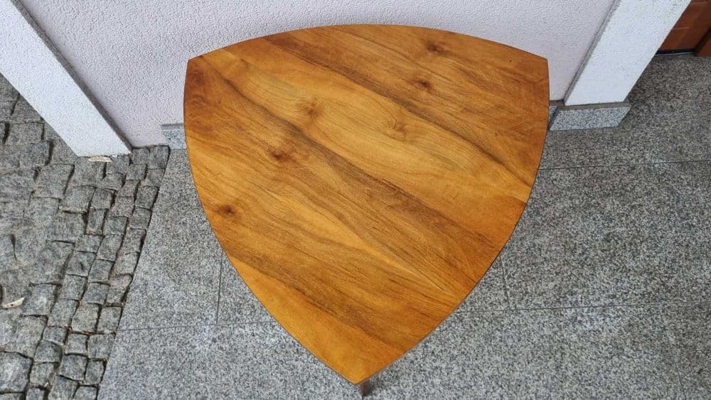 Side Table Patyczak, brown walnut, Poland, 1960s. - 306672