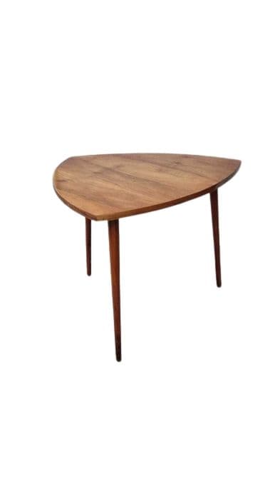 Side Table Patyczak, brown walnut, Poland, 1960s. - DIMENSION