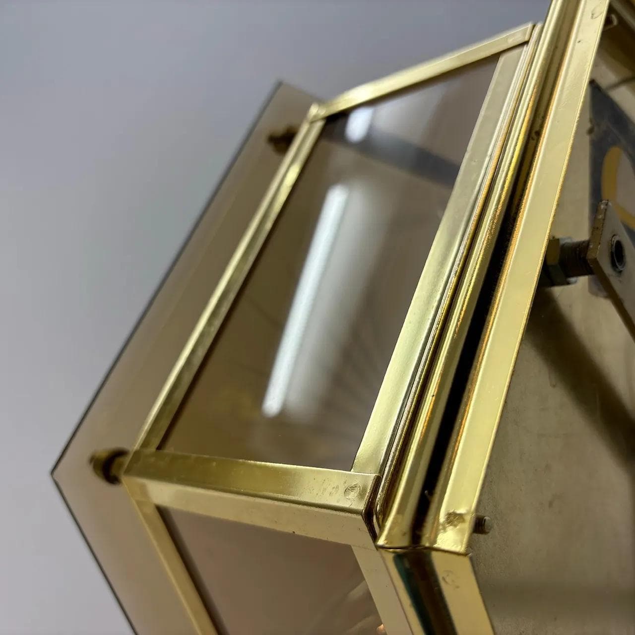 Gilded Art Deco Ceiling Lamp, Quelle, Germany, 1980s - 22484