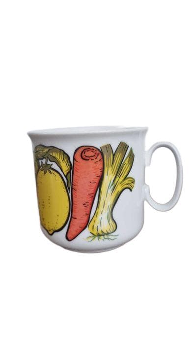 Zestaw czterech kubków Bogucice, porcelana biała, Polska, lata 70.