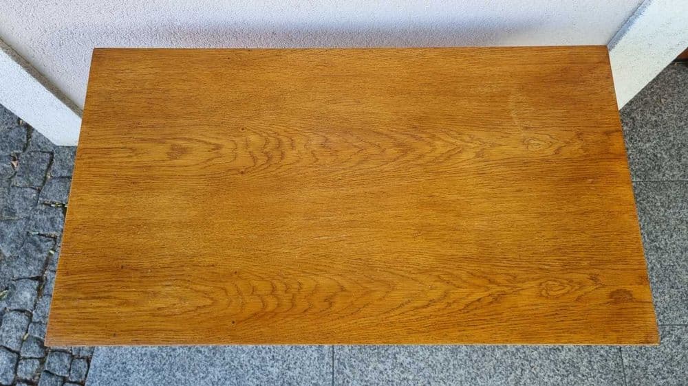 Coffee table, Dřevopodnik Holešov, brown wood, Czechoslovakia, 1960s. - 306957