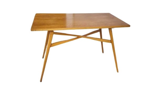 Coffee table, Dřevopodnik Holešov, brown wood, Czechoslovakia, 1960s. - DIMENSION