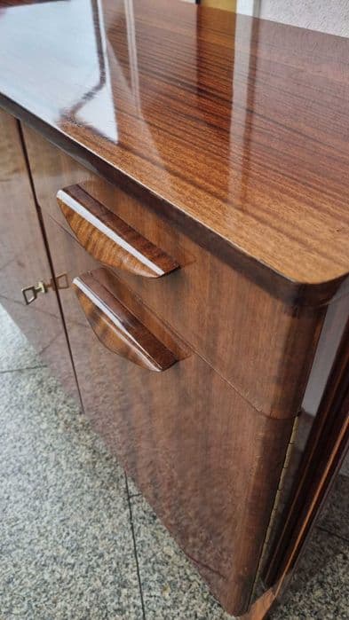 Sideboard, Tatra Nabytok, brown veneer, by F. Jirak, Czechoslovakia, 1960s. - 306947