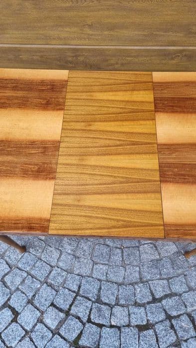 Table, brown, walnut, by M. Grabiński, Poland, 1960s. - 307430