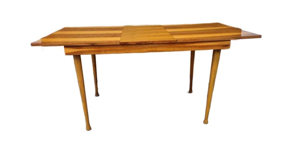 Table, brown, walnut, by M. Grabiński, Poland, 1960s.