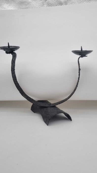 Candlestick, black metal, Poland, 1960s. - 307379