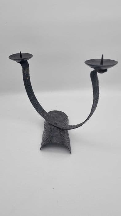 Candlestick, black metal, Poland, 1960s. - 307380
