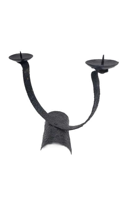 Candlestick, black metal, Poland, 1960s. - DIMENSION