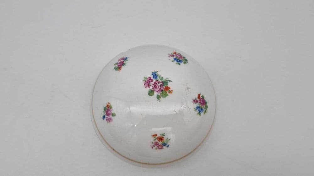 Bombonierka, biały, porcelana, Giesche, Polska, początek XX w. - 307374