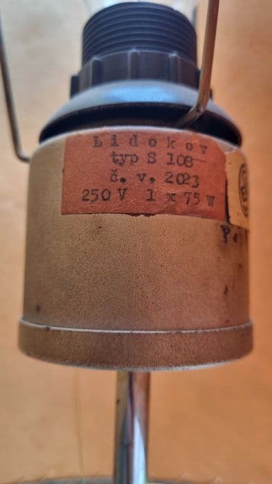Lampa podłogowa S 108, metal, Lidokov, Czechosłowacja, lata 60. - 307194