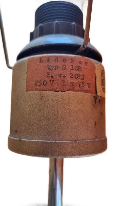 Lampa podłogowa S 108, metal, Lidokov, Czechosłowacja, lata 60. - 307192