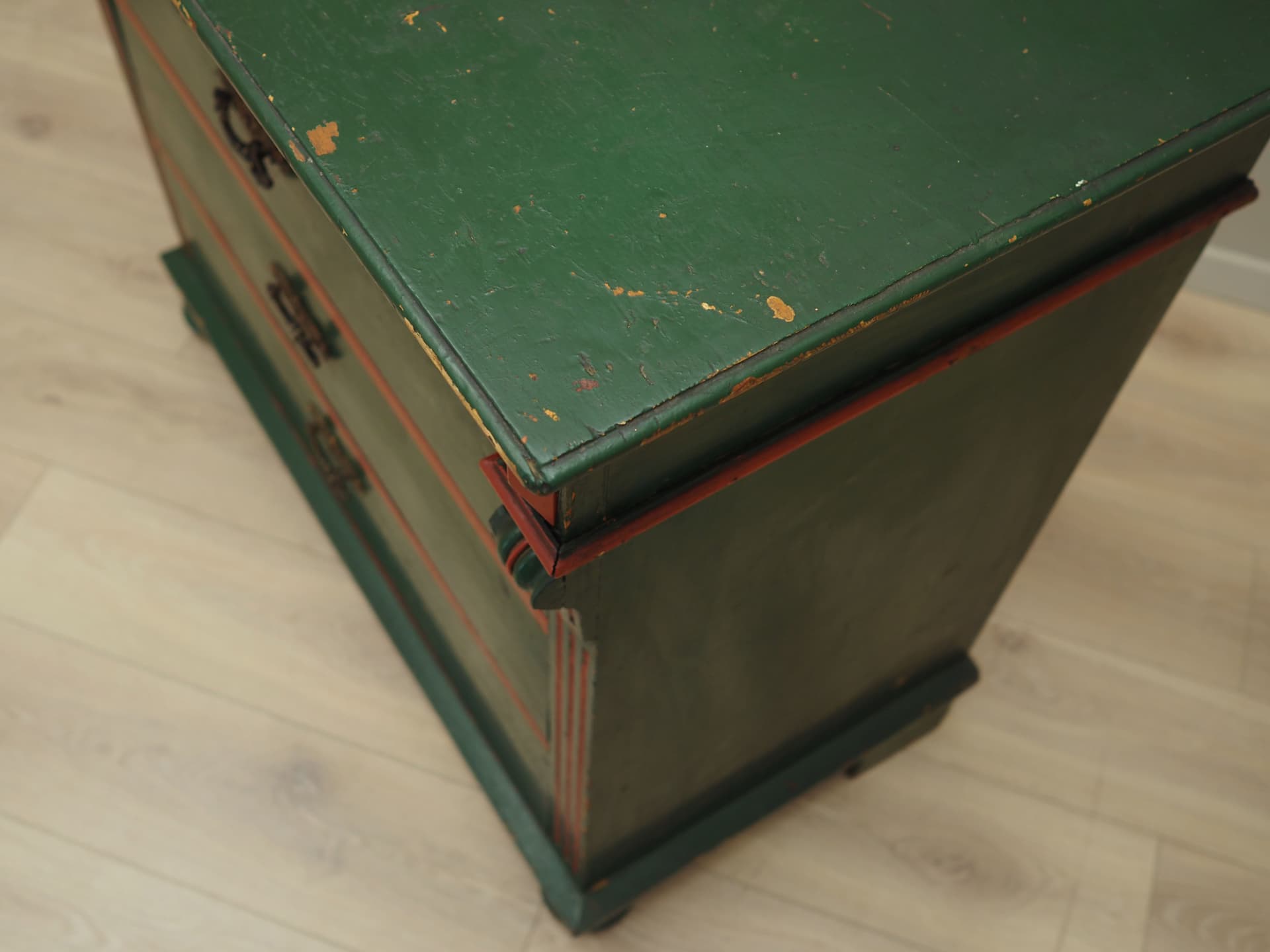 Komoda, zielona, sosna, Dania, lata 50. - 66516