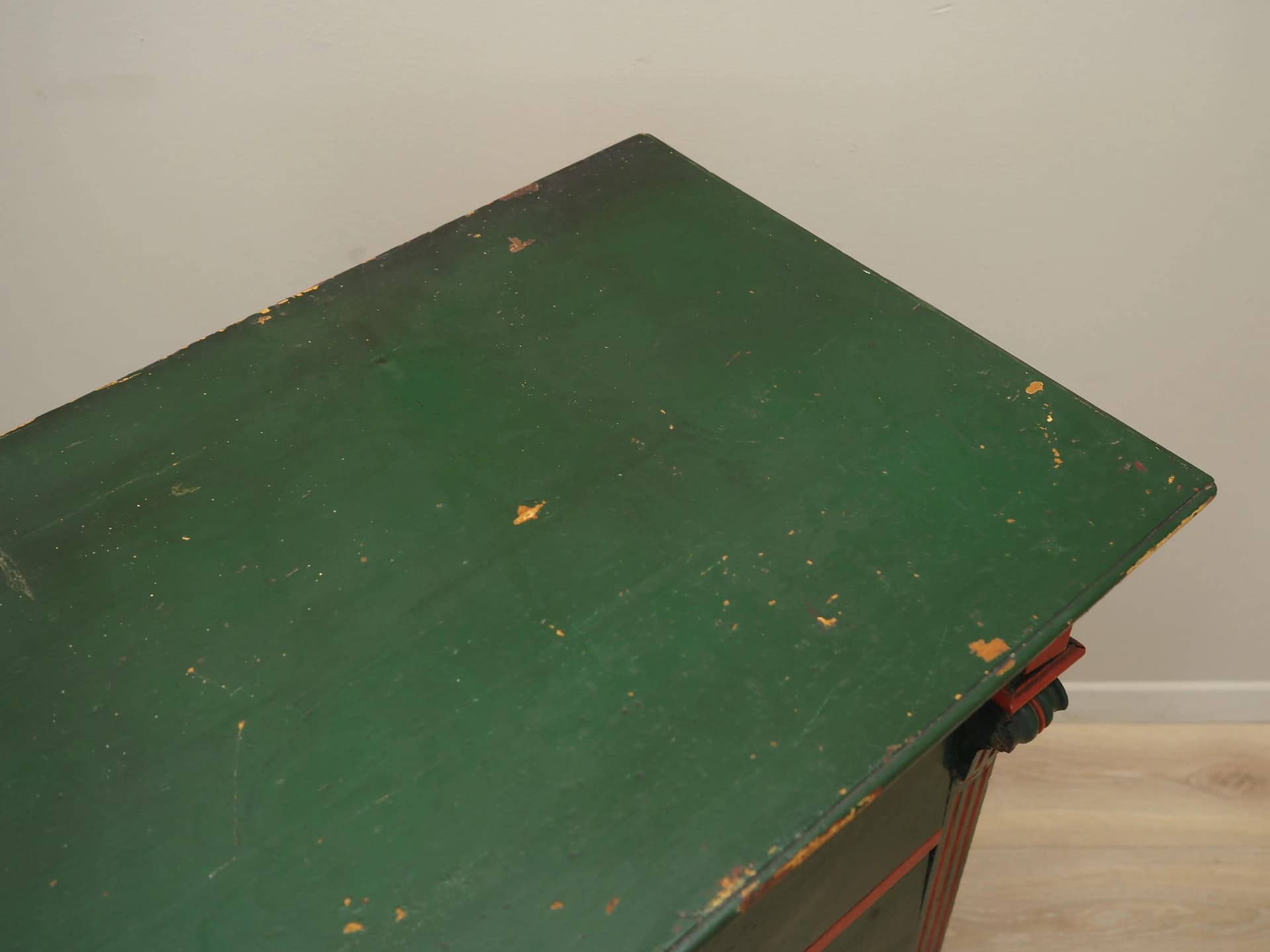 Komoda, zielona, sosna, Dania, lata 50. - 22631