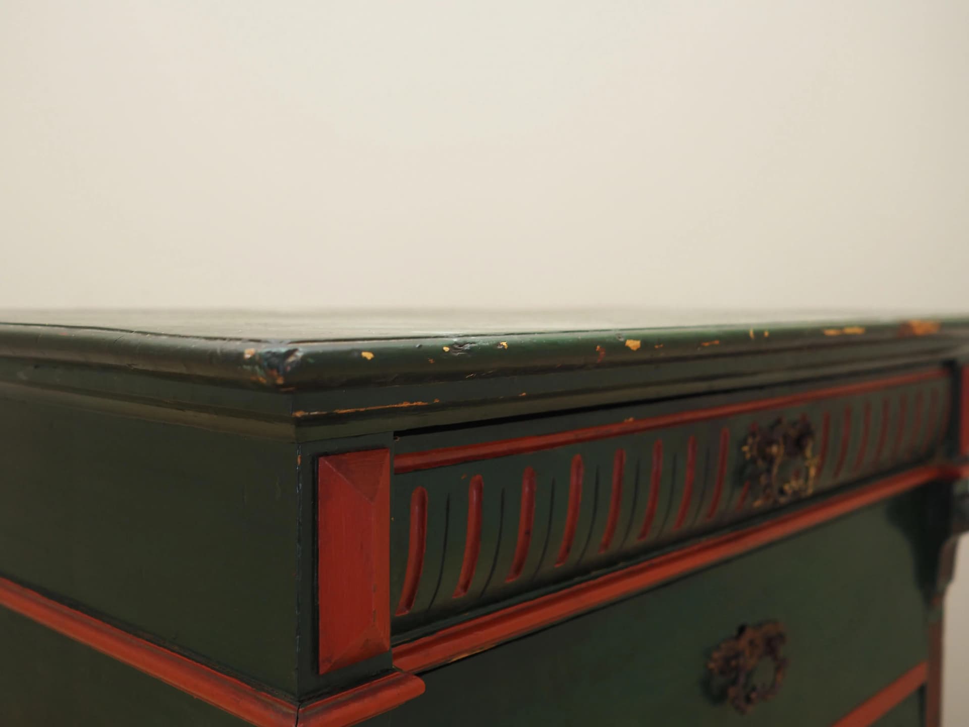 Komoda, zielona, sosna, Dania, lata 50. - 22634