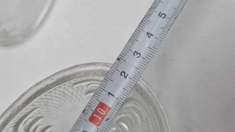 Bomboniera jajko, transparent, szkło, Ząbkowice, Polska, lata 70. - 307178