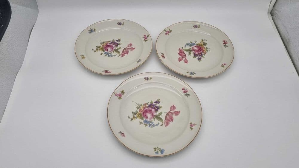 Zestaw trzech talerzy Royal Ivory, porcelana, KPM, Niemcy, początek XX w. - 307164