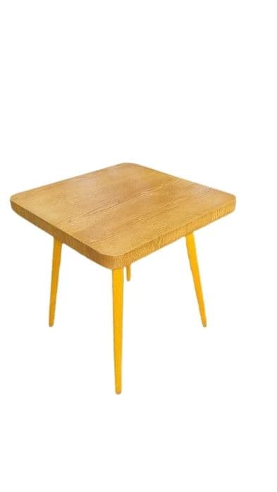 Table, brown wood, Czechoslovakia, 1960s.