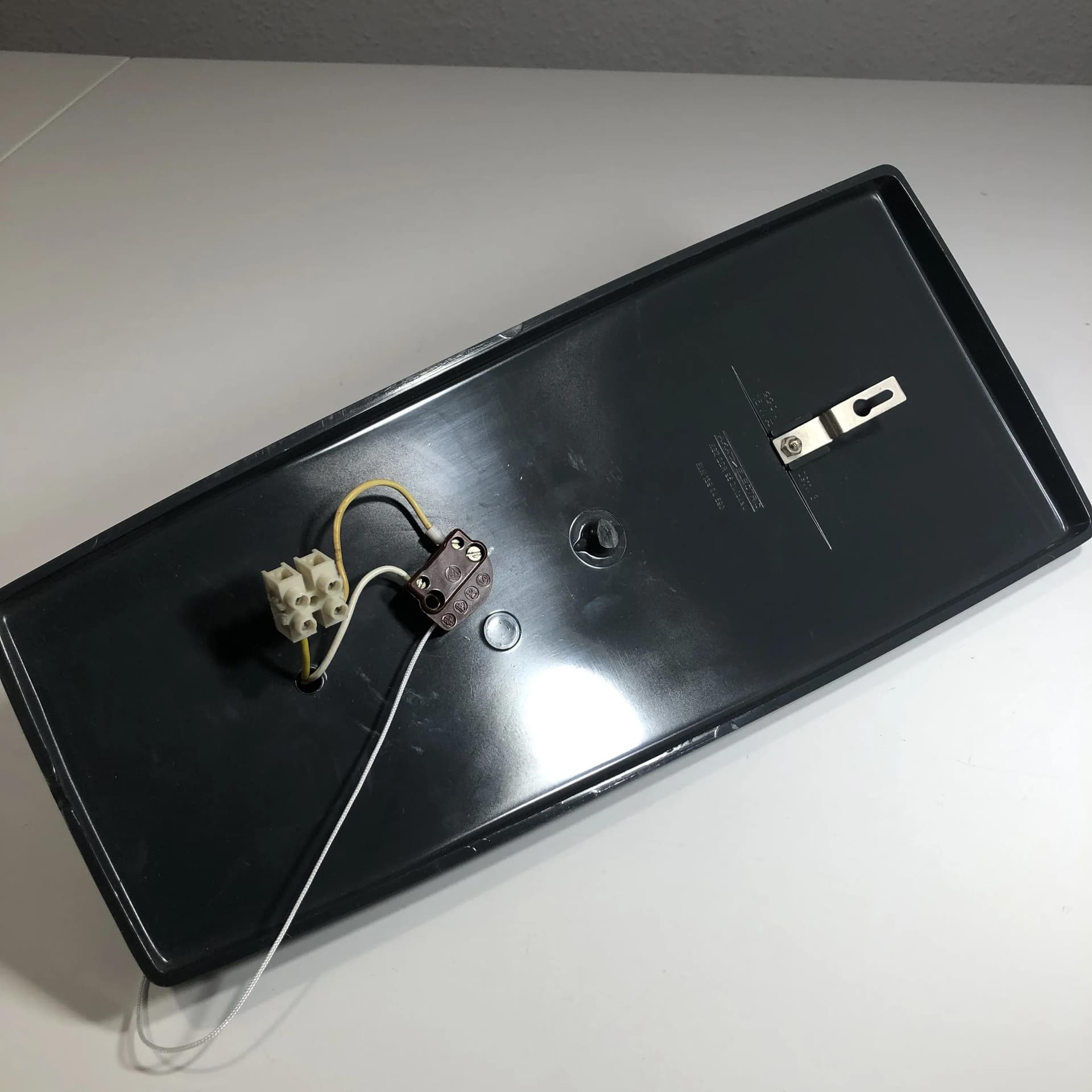 Kinkiet, srebrny, metal, Aka Electric, Niemcy, lata 80. - 22463