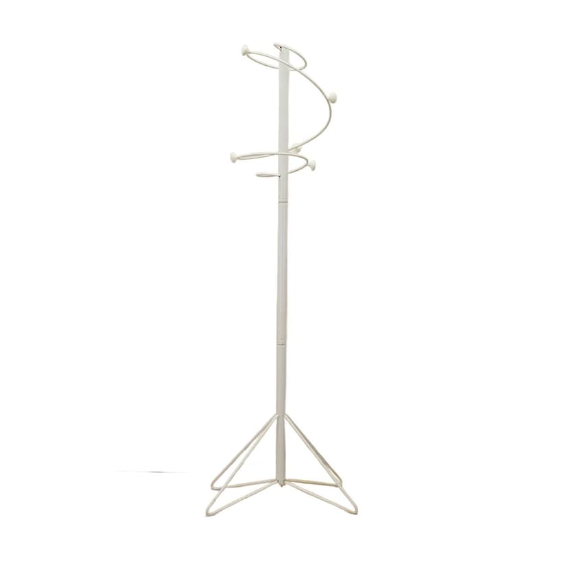 Wieszak stojący, metal biały, Dania, lata 70.