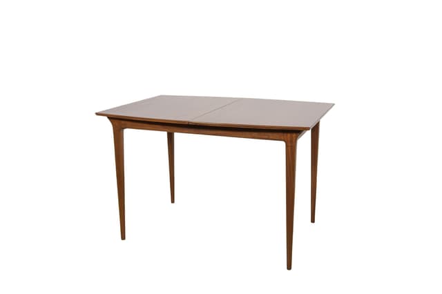 Extendable Dining Table, brown teak, McIntosh, United Kingdom, 1960s. - DIMENSION