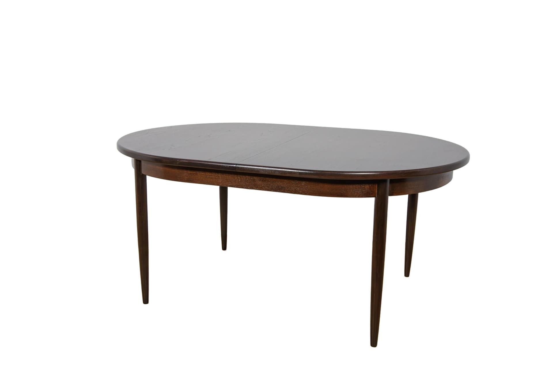 Oval Extendable Table, brown teak, G-Plan, United Kingdom, 1960s.