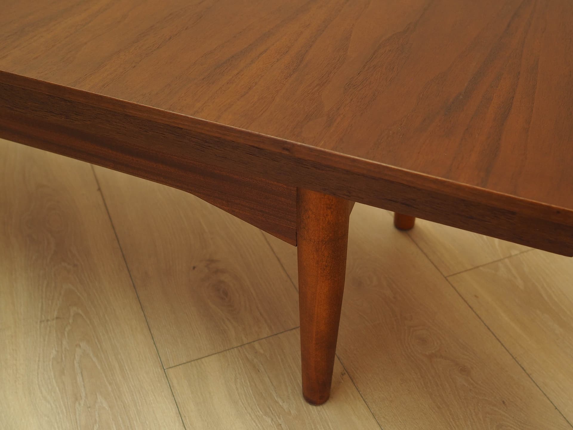 Lowboard, brown teak, beech, Denmark, 1970s. - 307801