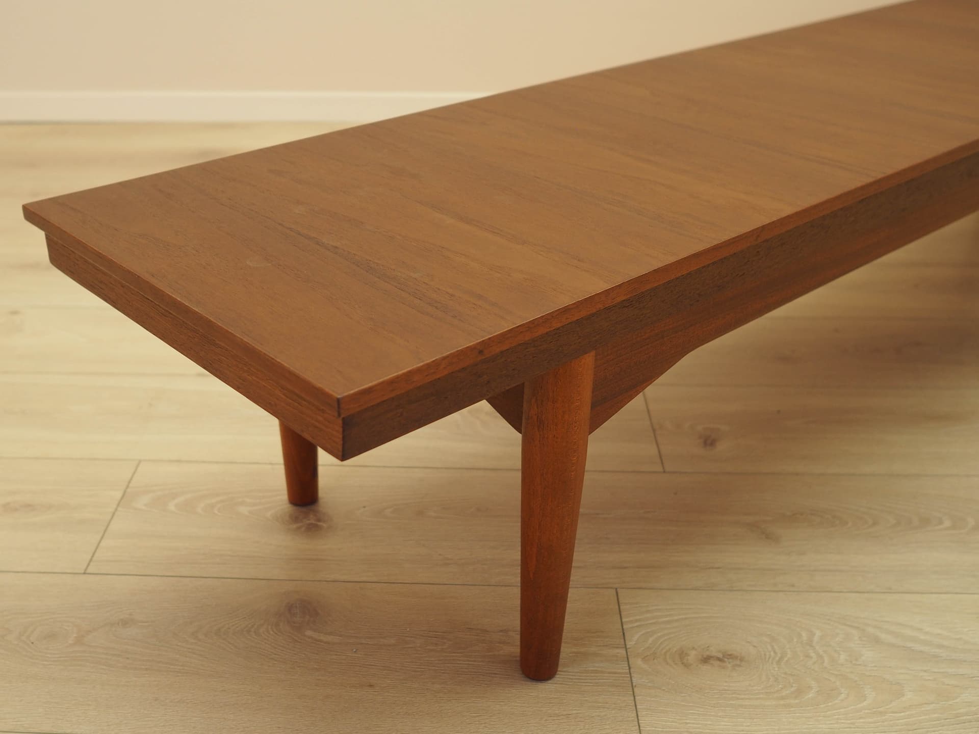 Lowboard, brown teak, beech, Denmark, 1970s. - 307802