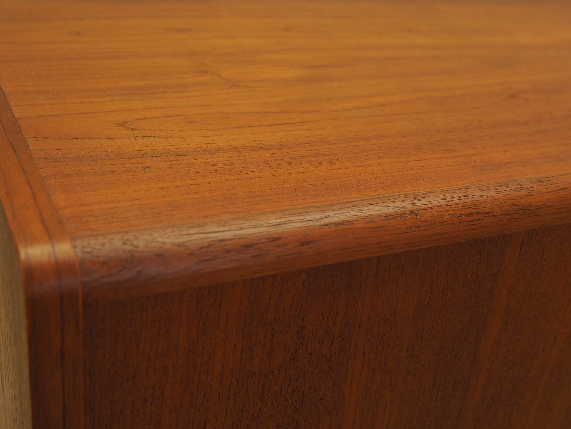 Sideboard, brown teak, black wood, Denmark, 1970s. - 307839