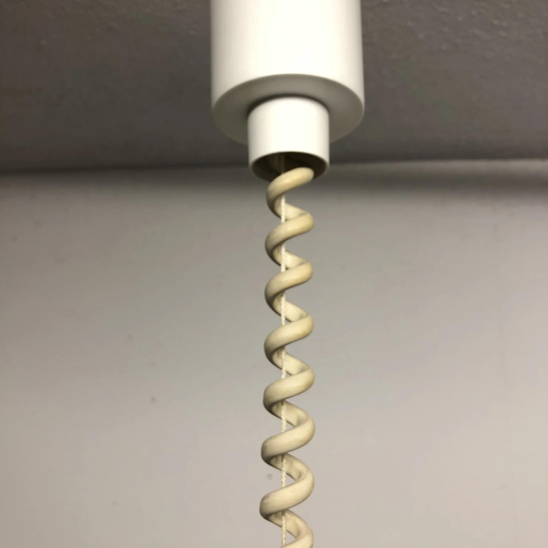 Pair of pendant lamps, white acrylic, Böhmer, Germany, 1970s. - 22825