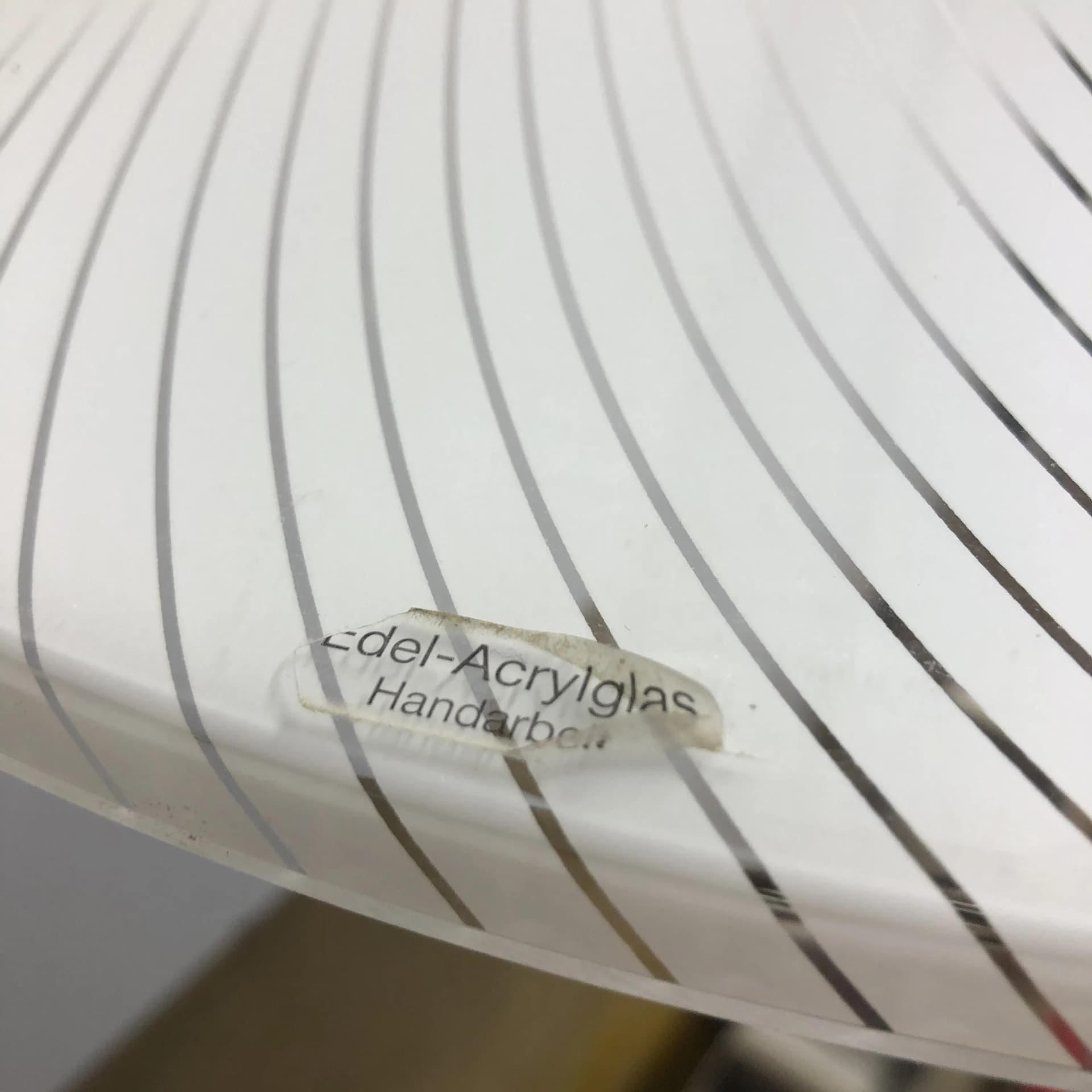 Pair of pendant lamps, white acrylic, Böhmer, Germany, 1970s. - 22822