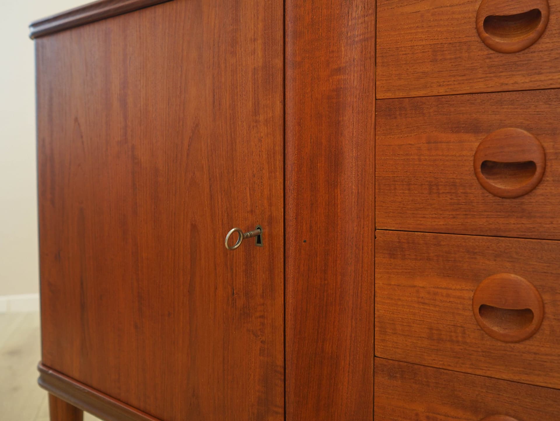 Sideboard, teak brown, Denmark, 1960s. - 307870