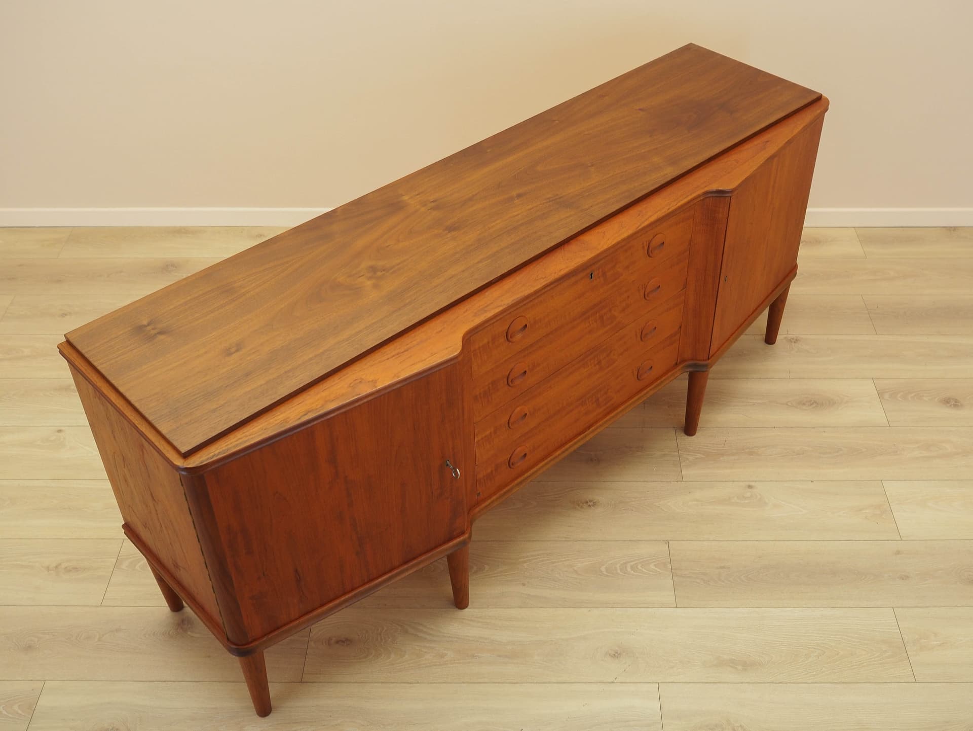 Sideboard, teak brown, Denmark, 1960s. - 307865