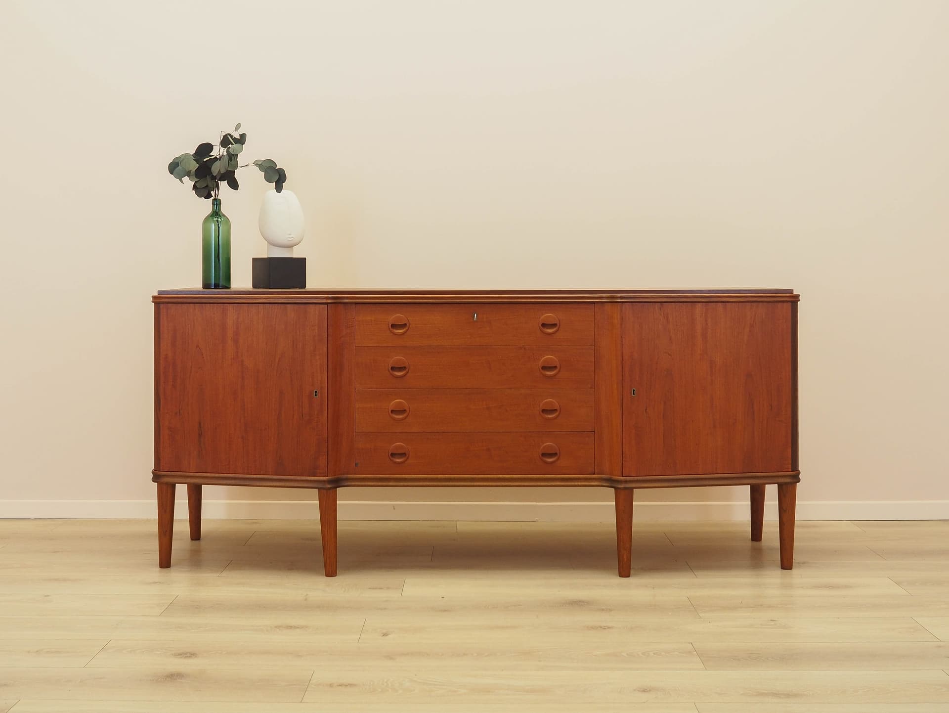 Sideboard, teak brown, Denmark, 1960s. - 307860