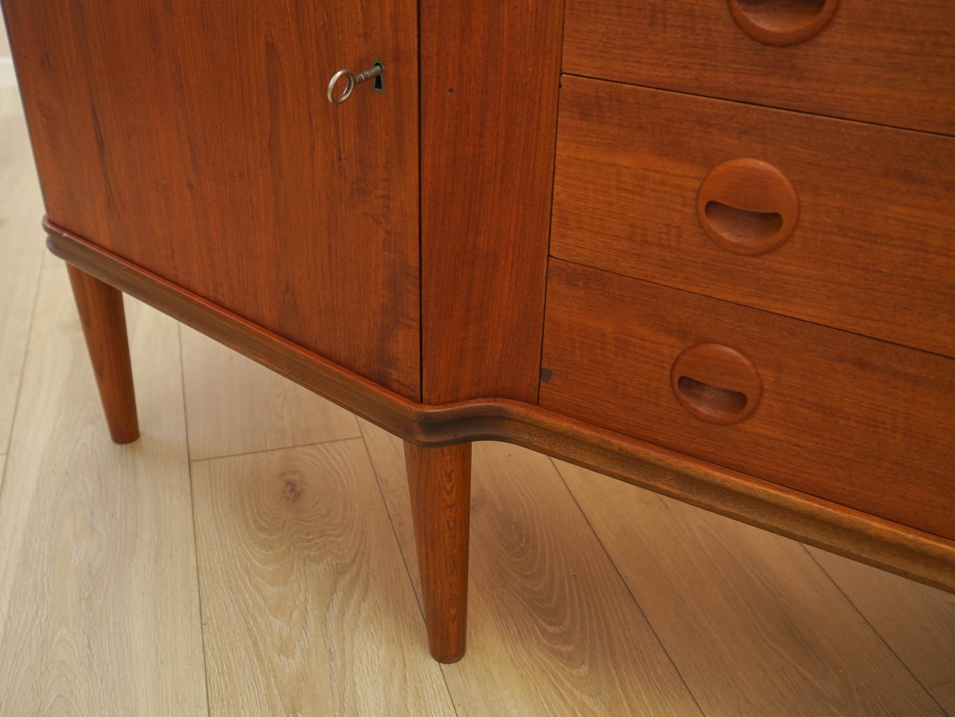 Sideboard, teak brown, Denmark, 1960s. - 307869