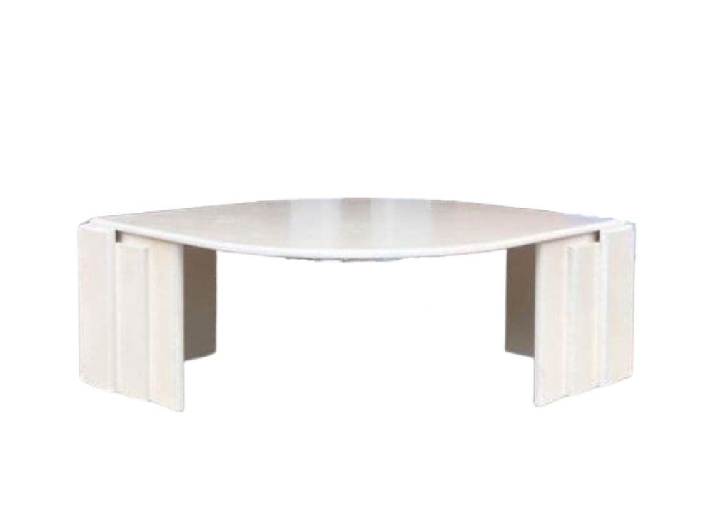 Coffee table Eye, ivory, wood, Poland, 1970s.
