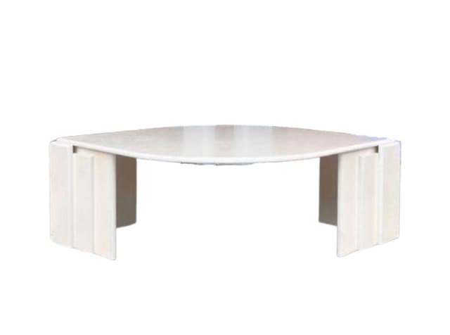 Coffee table Eye, ivory, wood, Poland, 1970s. - DIMENSION