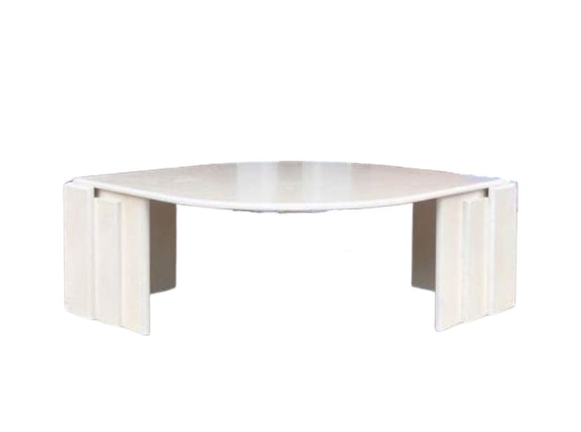 Coffee table Eye, ivory, wood, Poland, 1970s.
