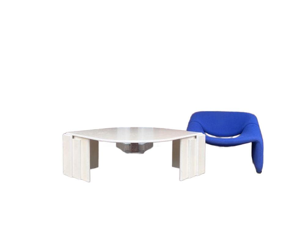 Coffee table Eye, ivory, wood, Poland, 1970s. - 307980